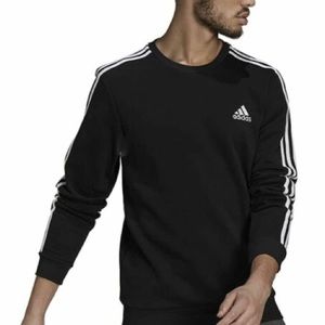 White And Black Adidas Essential Crewnecks